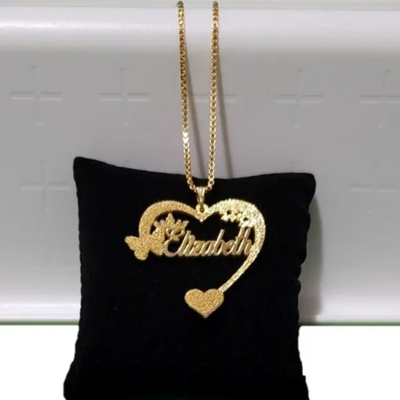 True Love Jewelry Name Necklace Pendant Elizabeth Poshmark